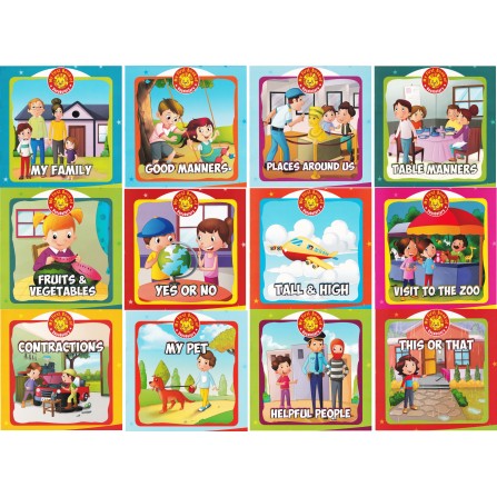 My First Book Of Vocabulary - Set Of 12 Books, Pre School Vocabulary Learning Book